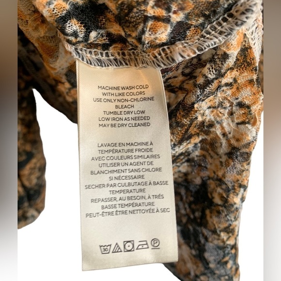 NWT Free People Out For The Night Top in Snake Combo Size Small - Picture 11 of 12